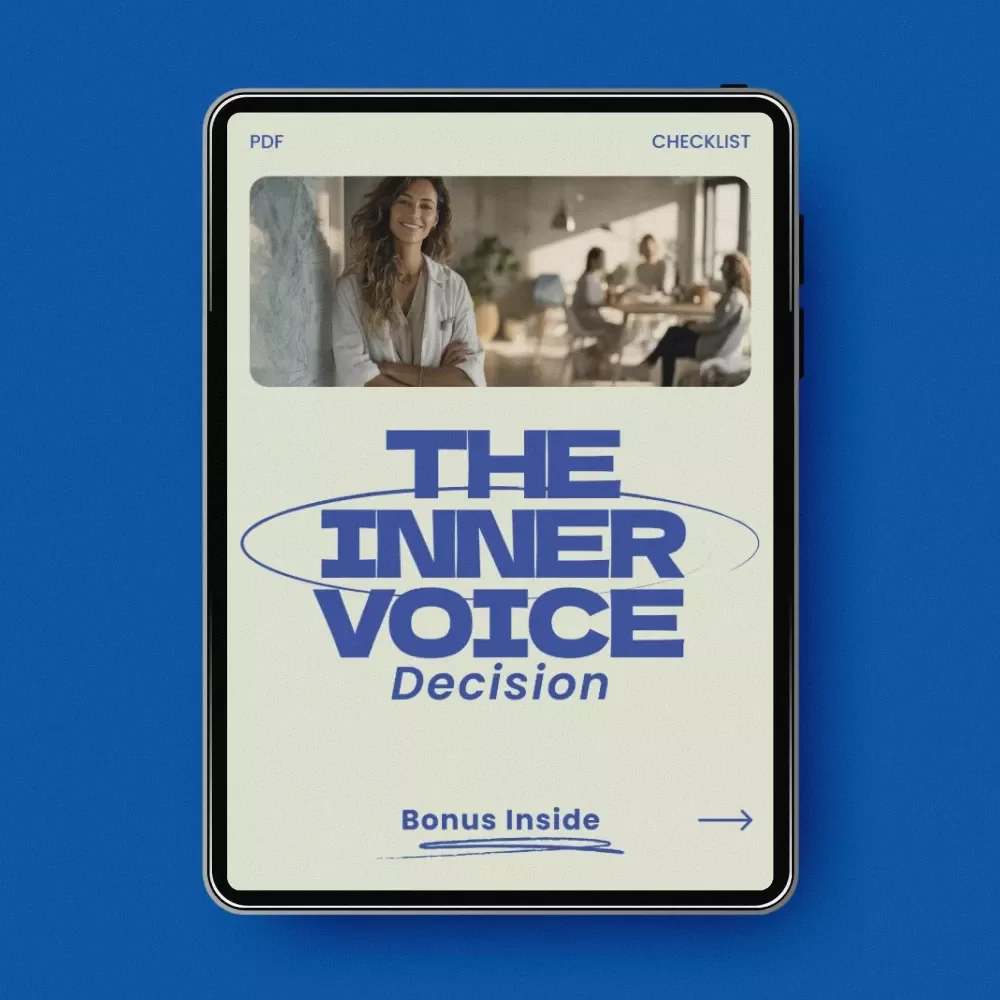 The Inner Voice Decision Checklist – Intuition Signs When Making a Big Decision, Self-Guided Clarity Tool, Mindful Choice Workbook, Instant Digital Download