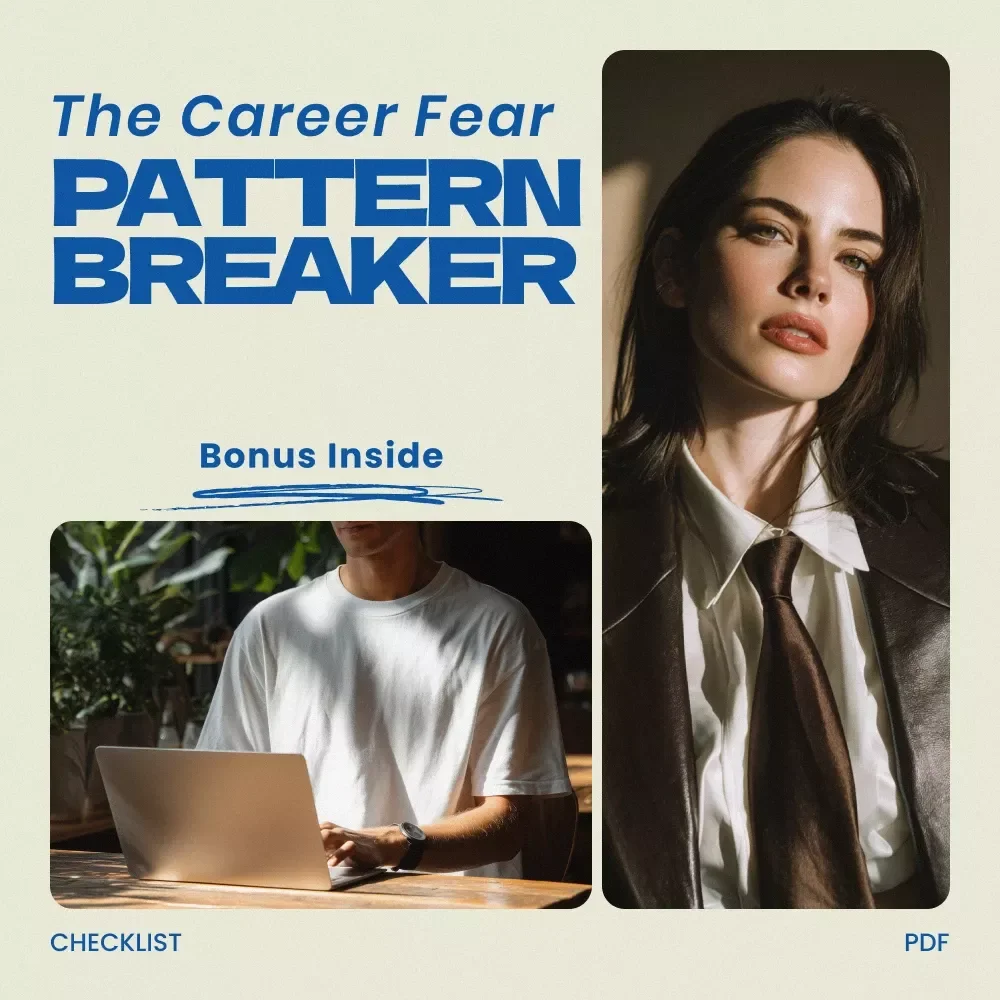 The Career Fear Pattern Breaker | Checklist for fear of change patterns in career decisions | Career Growth Digital Download