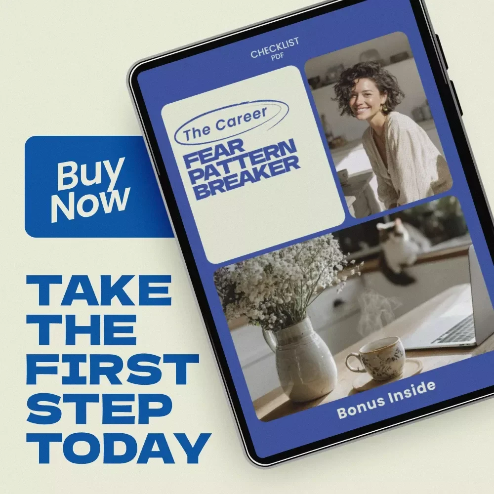 The Career Fear Pattern Breaker | Checklist for fear of change patterns in career decisions | Career Growth Digital Download