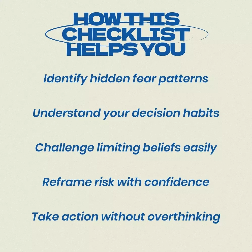 The Career Fear Pattern Breaker | Checklist for fear of change patterns in career decisions | Career Growth Digital Download
