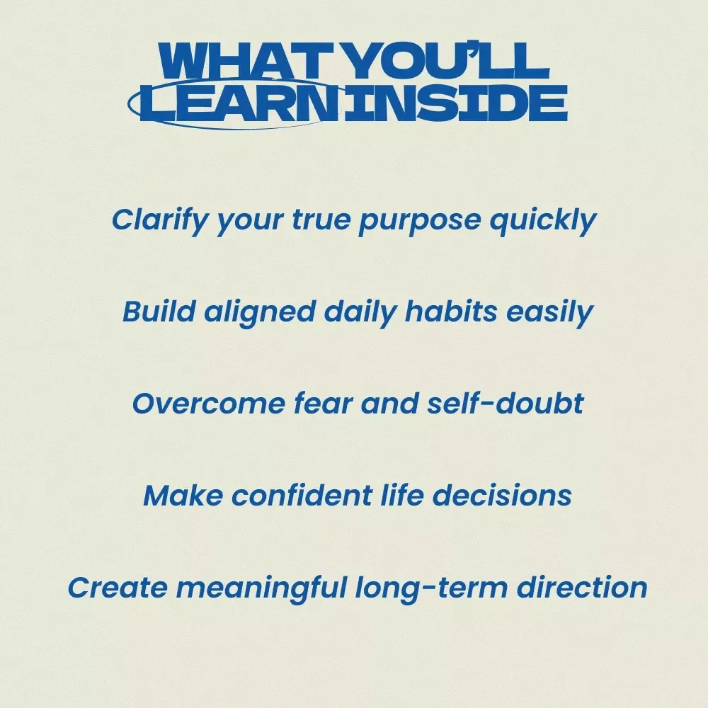 Build a Life That Matches Who You Truly Are – Digital Guide eBook Checklist for how to align your life with your purpose, Personal Growth Workbook, Purpose Clarity & Life Alignment Planner