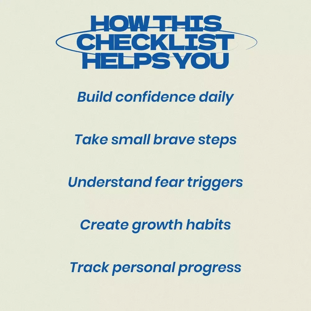 Break Out of the Comfort Zone Checklist – Overcome Fear of Change When Leaving Comfort Zone, Personal Growth Printable, Mindset Shift Guide
