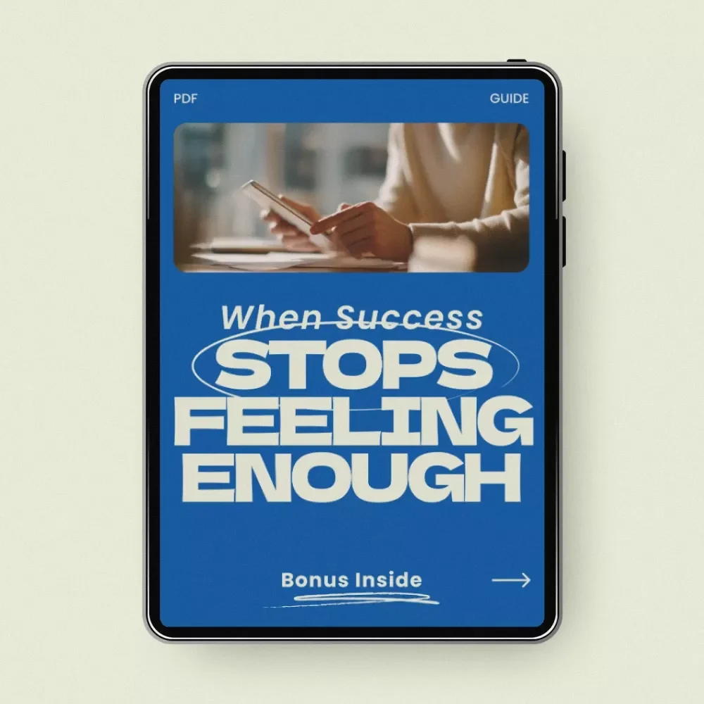 When Success Stops Feeling Enough | A Powerful Guide on how to find purpose when you have everything | Life Direction Reset, Meaning & Fulfillment Workbook