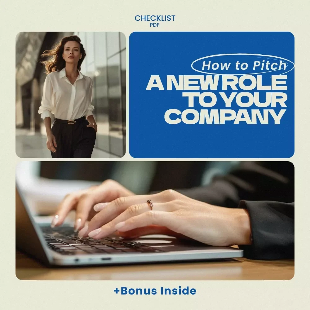 How to Pitch a New Role to Your Company Checklist | Career Growth Strategy Guide | Professional Development Tool | Workplace Advancement Resource | how to pitch a new role to your company