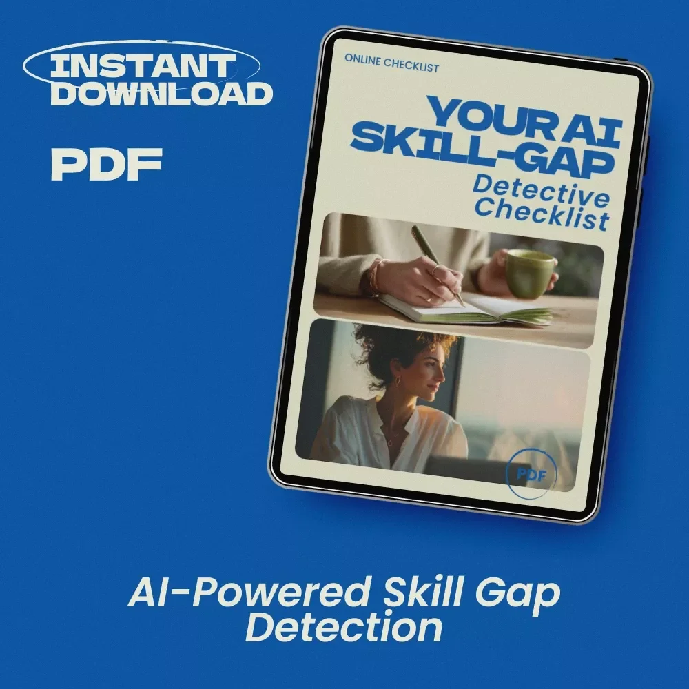 Your AI Skill-Gap Detective Checklist – How to Use AI to Identify Skill Gaps | AI Skills Analysis, Workforce Development, Talent Analytics Digital Download