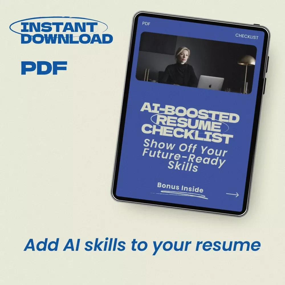 AI-Boosted Resume Checklist: Show Off Your Future-Ready Skills | How to Add AI Skills to Your Resume Guide, Job Seeker Resume Upgrade, AI Career Skills Checklist