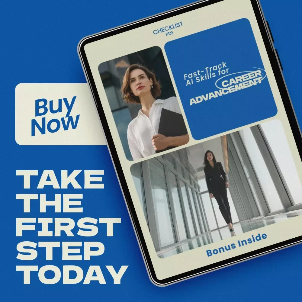 Fast-Track AI Skills for Career Advancement Checklist | How to Learn AI Skills for Career Advancement | AI Career Growth Planner, AI Learning Roadmap, Digital Download