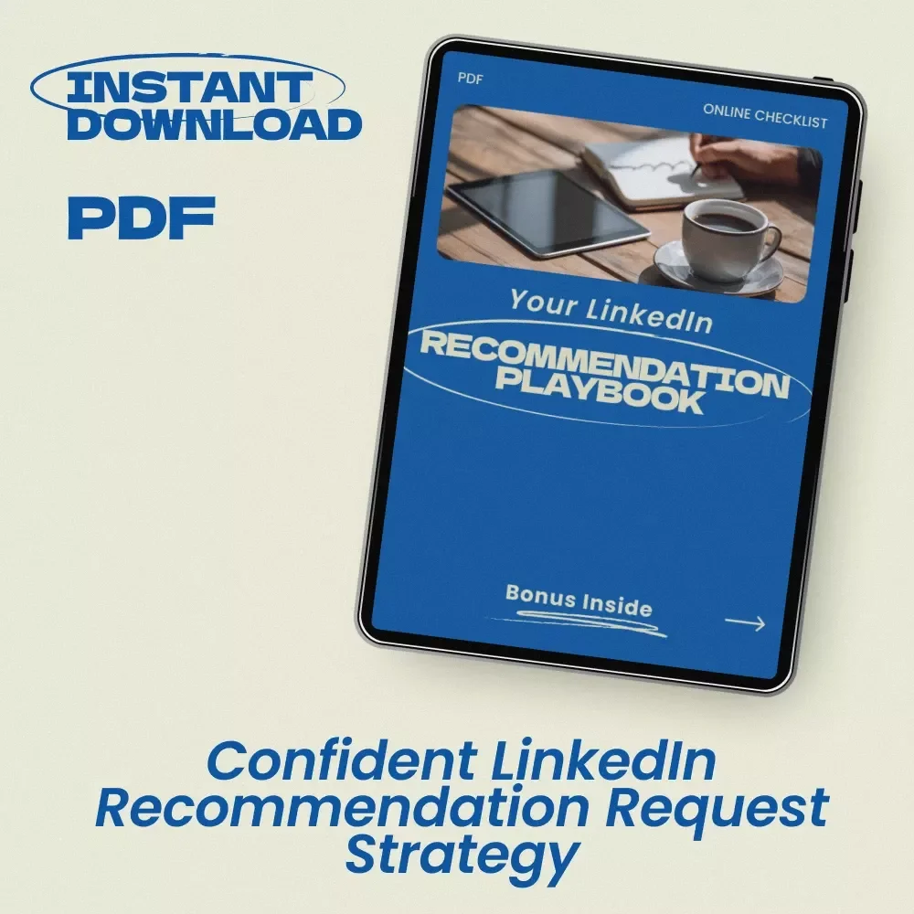 Your LinkedIn Recommendation Playbook: Checklist Guide on how to ask for a linkedin recommendation | Career Growth LinkedIn Strategy Download