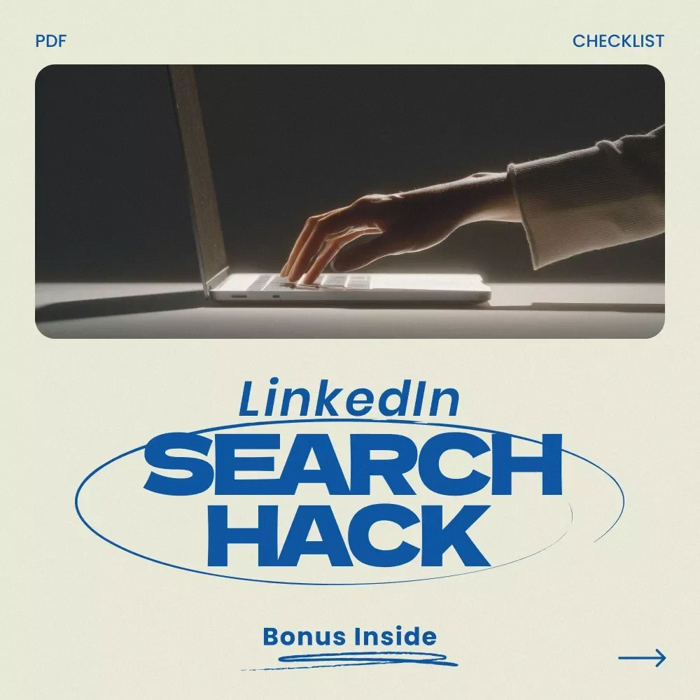 LinkedIn Search Hack Checklist – How to Optimize Your LinkedIn Profile for Search, LinkedIn SEO Guide, Job Seeker & Personal Branding Digital Download
