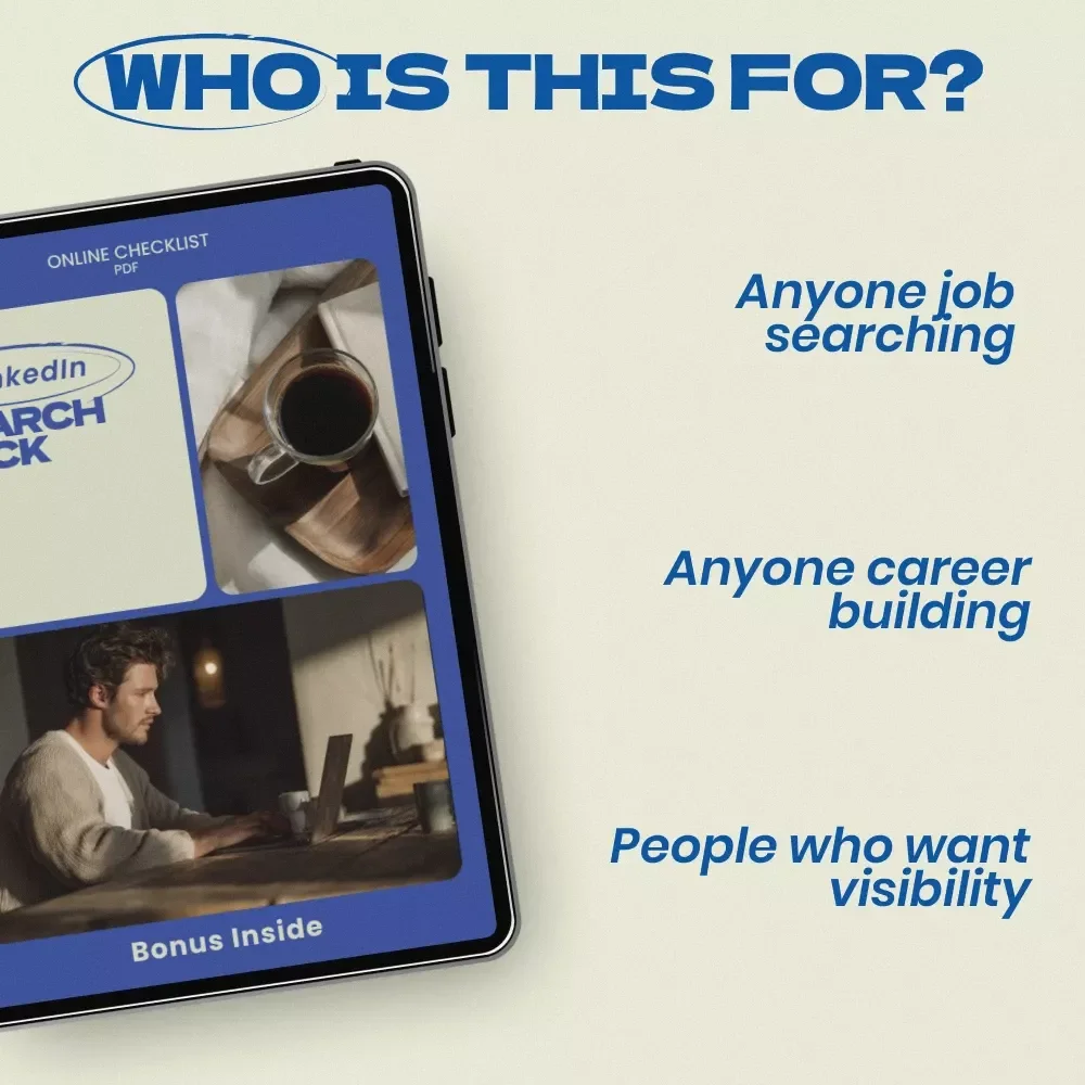 LinkedIn Search Hack Checklist – How to Optimize Your LinkedIn Profile for Search, LinkedIn SEO Guide, Job Seeker & Personal Branding Digital Download