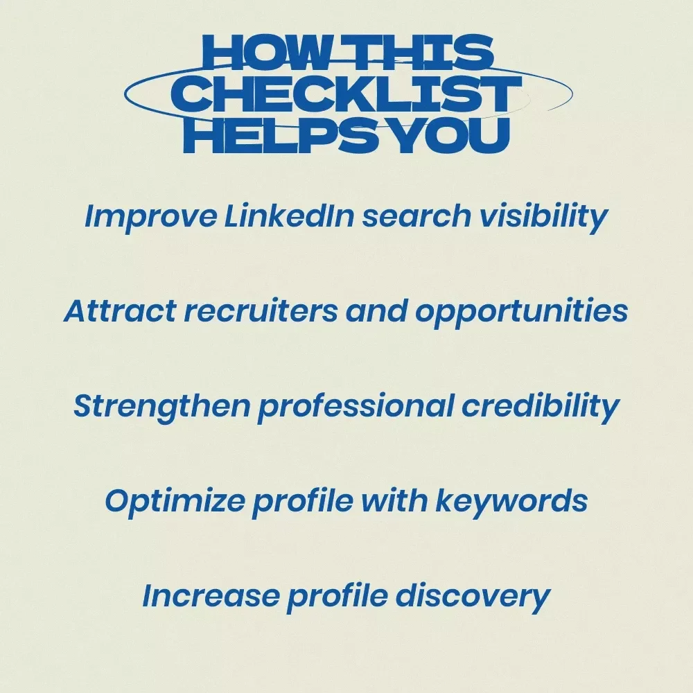 LinkedIn Search Hack Checklist – How to Optimize Your LinkedIn Profile for Search, LinkedIn SEO Guide, Job Seeker & Personal Branding Digital Download