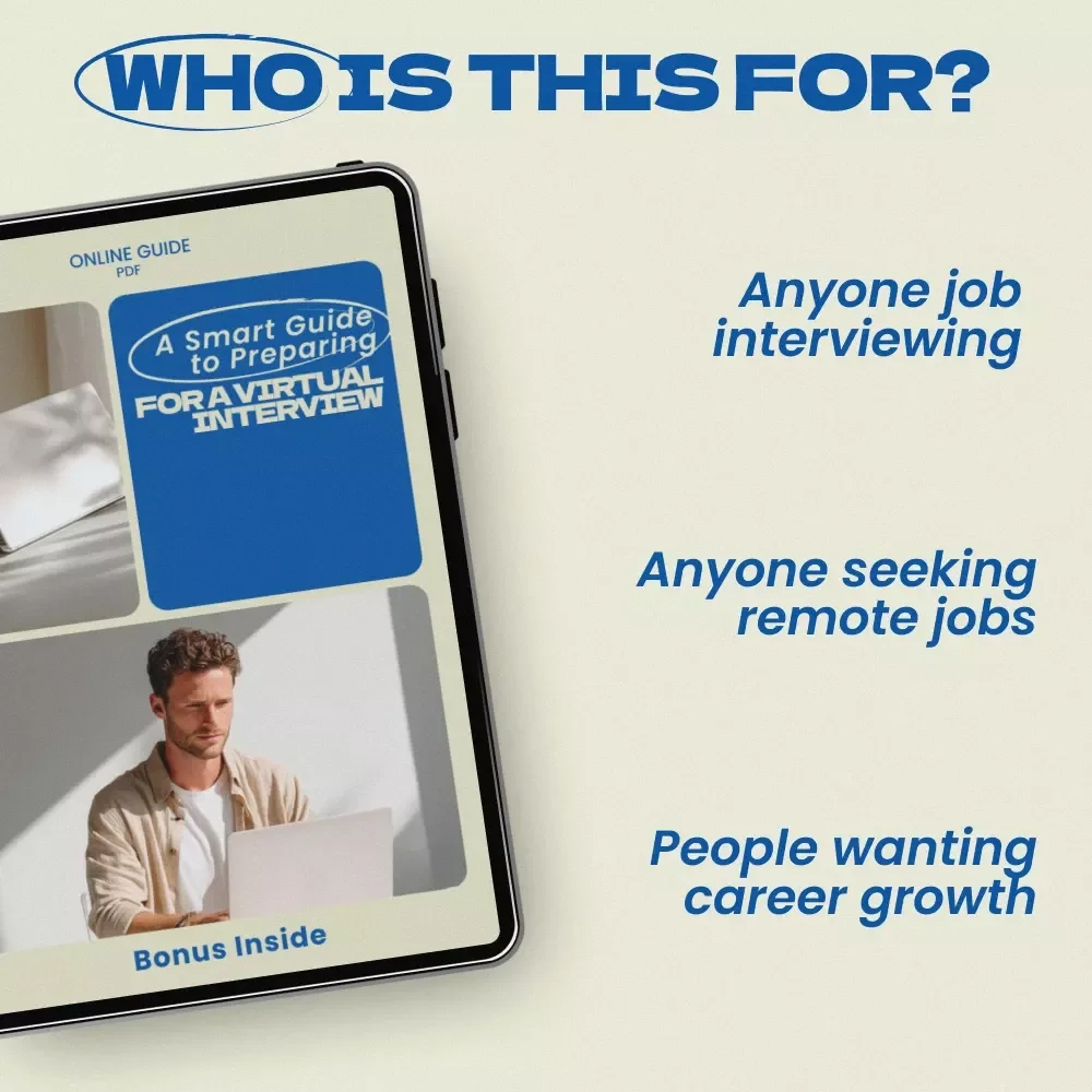 A Smart Guide to Preparing for a Virtual Interview | How to Prepare for a Virtual Interview | Remote Interview Prep eBook | Virtual Interview Checklist & Tips