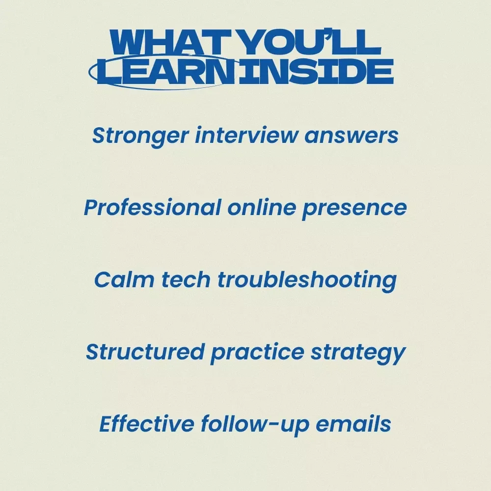 A Smart Guide to Preparing for a Virtual Interview | How to Prepare for a Virtual Interview | Remote Interview Prep eBook | Virtual Interview Checklist & Tips