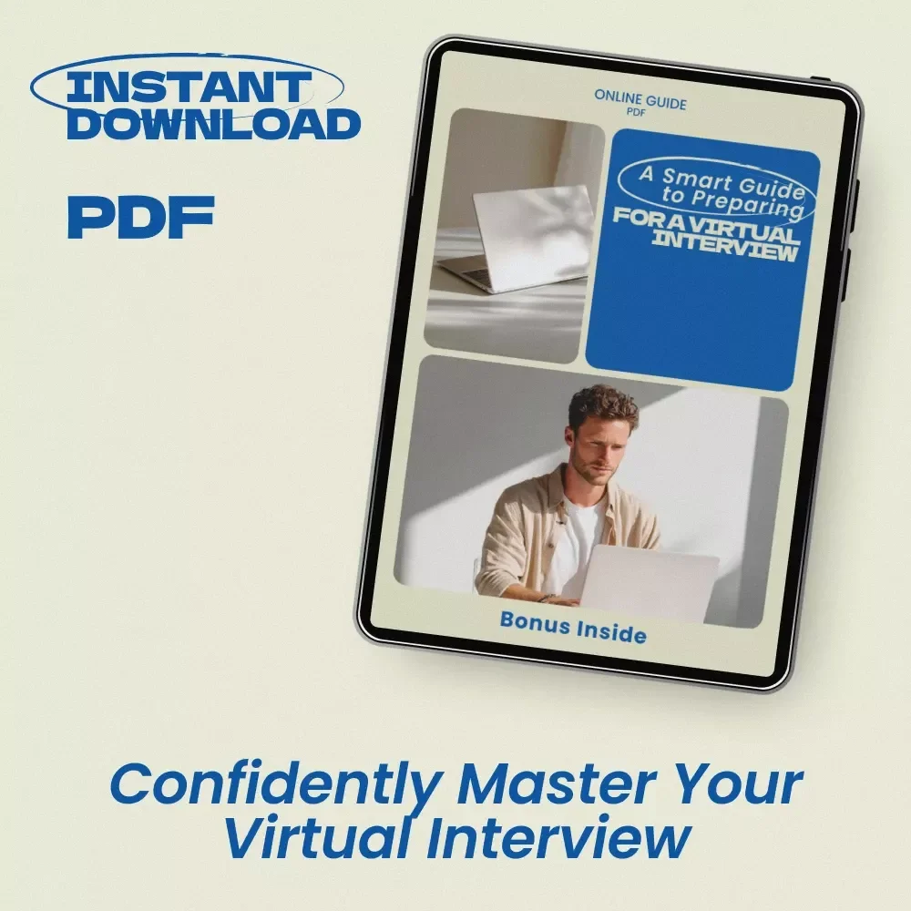 A Smart Guide to Preparing for a Virtual Interview | How to Prepare for a Virtual Interview | Remote Interview Prep eBook | Virtual Interview Checklist & Tips