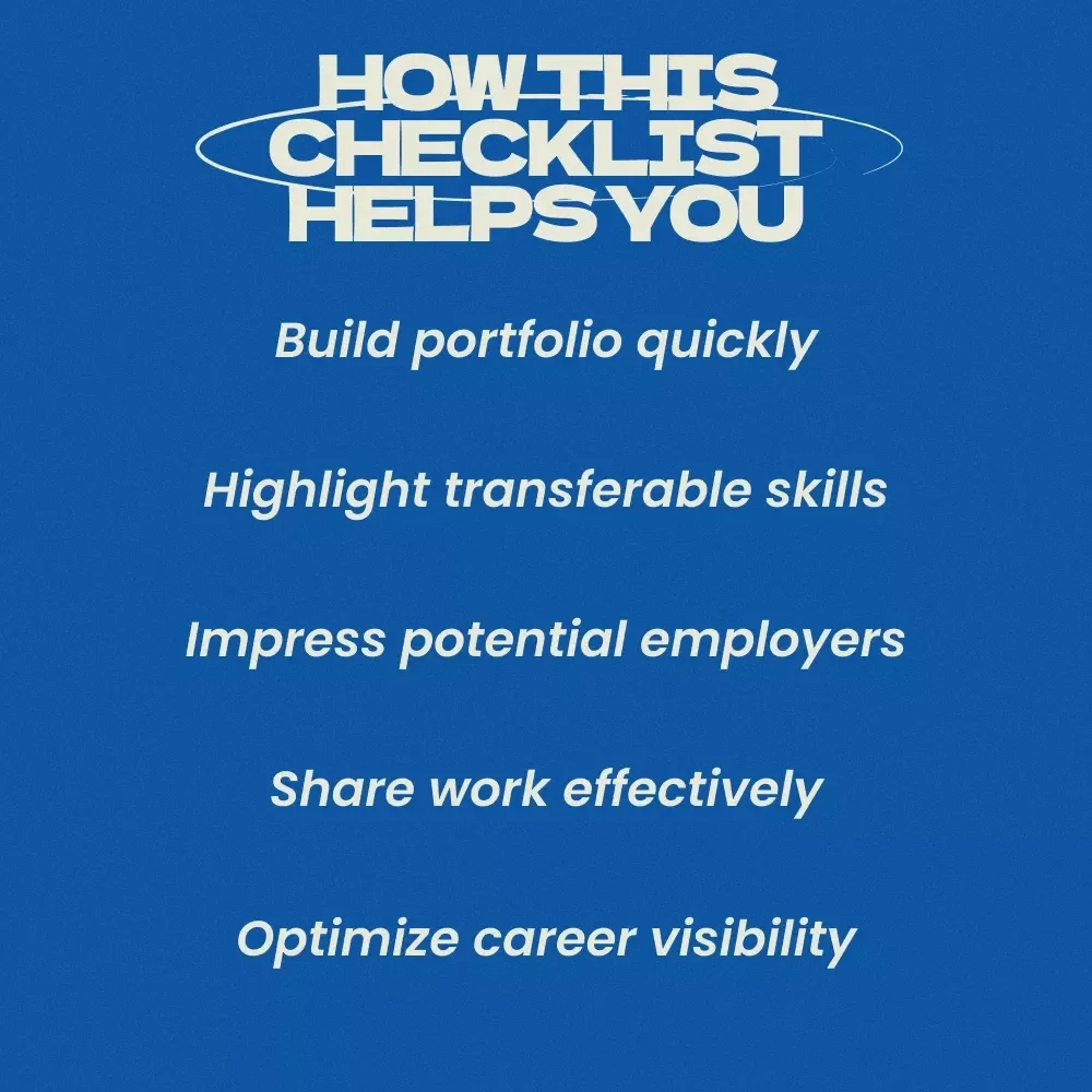 Portfolio Power-Up: Showcase Your Skills When Changing Careers – How to Build a Portfolio When Changing Careers Checklist