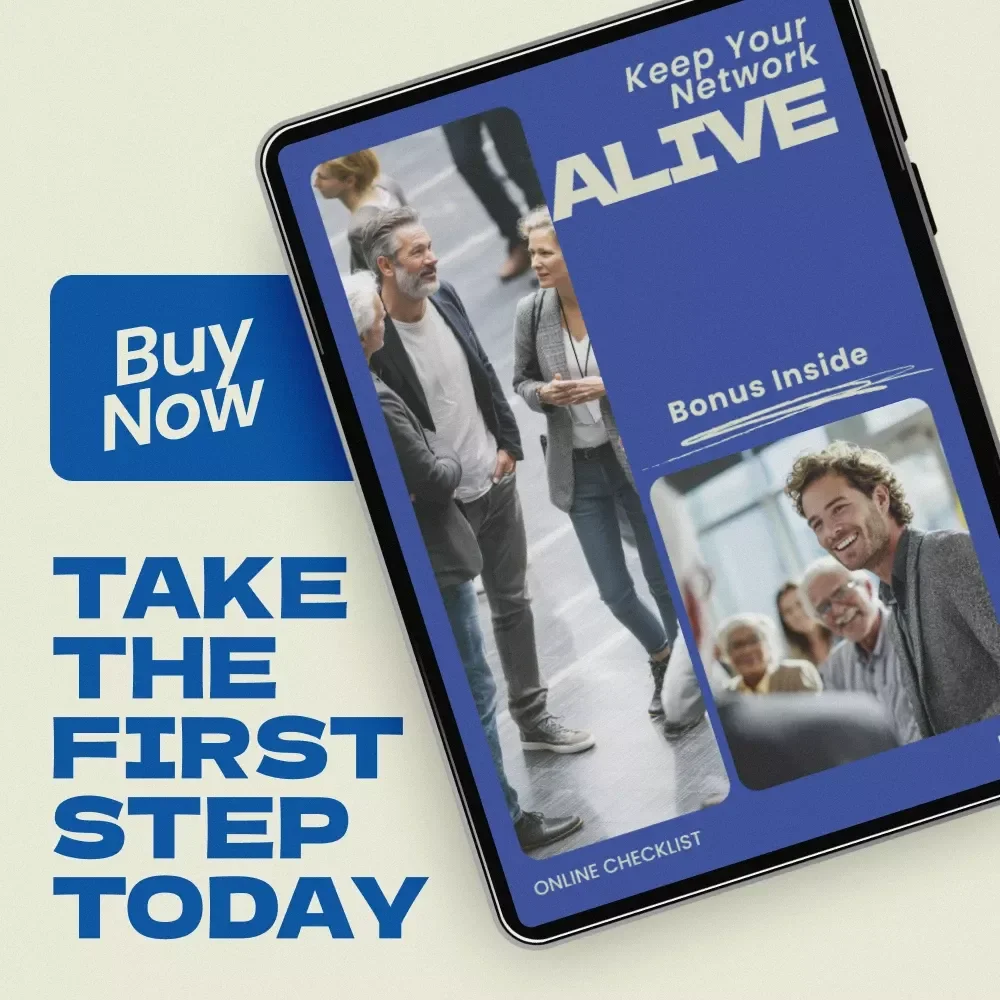 Keep Your Network Alive – Professional Networking Checklist, how to stay in touch with professional contacts, Career Relationship Management Guide, Business Networking System, Digital Download