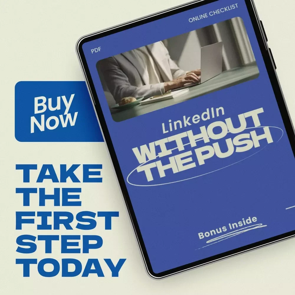 LinkedIn Without the Push – Checklist Guide for How to Engage with People on LinkedIn Without Being Pushy | Networking Etiquette Digital Download