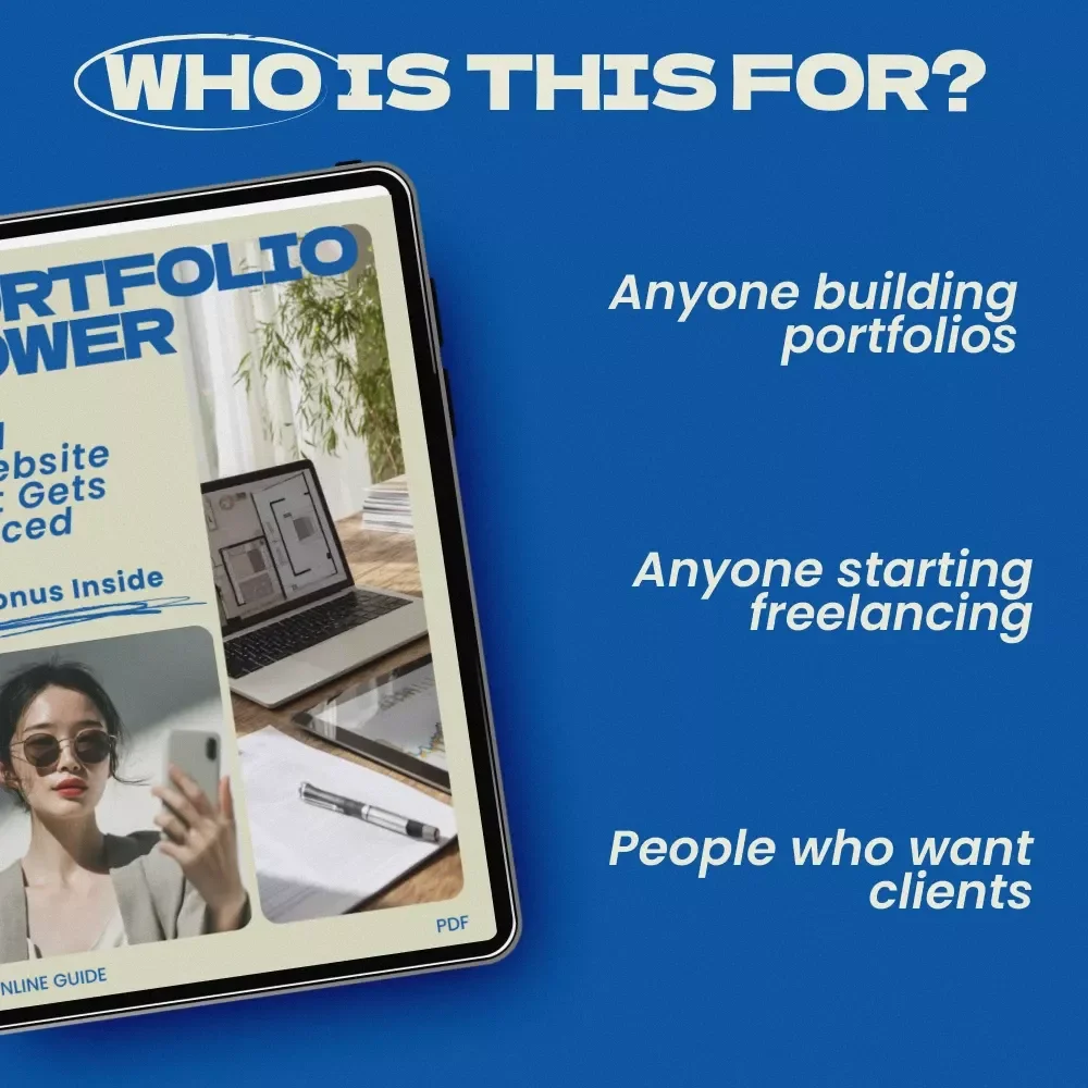 Portfolio Power: Build a Website That Gets Noticed – Professional Guide on how to create a portfolio website that stands out for Designers, Creatives & Freelancers