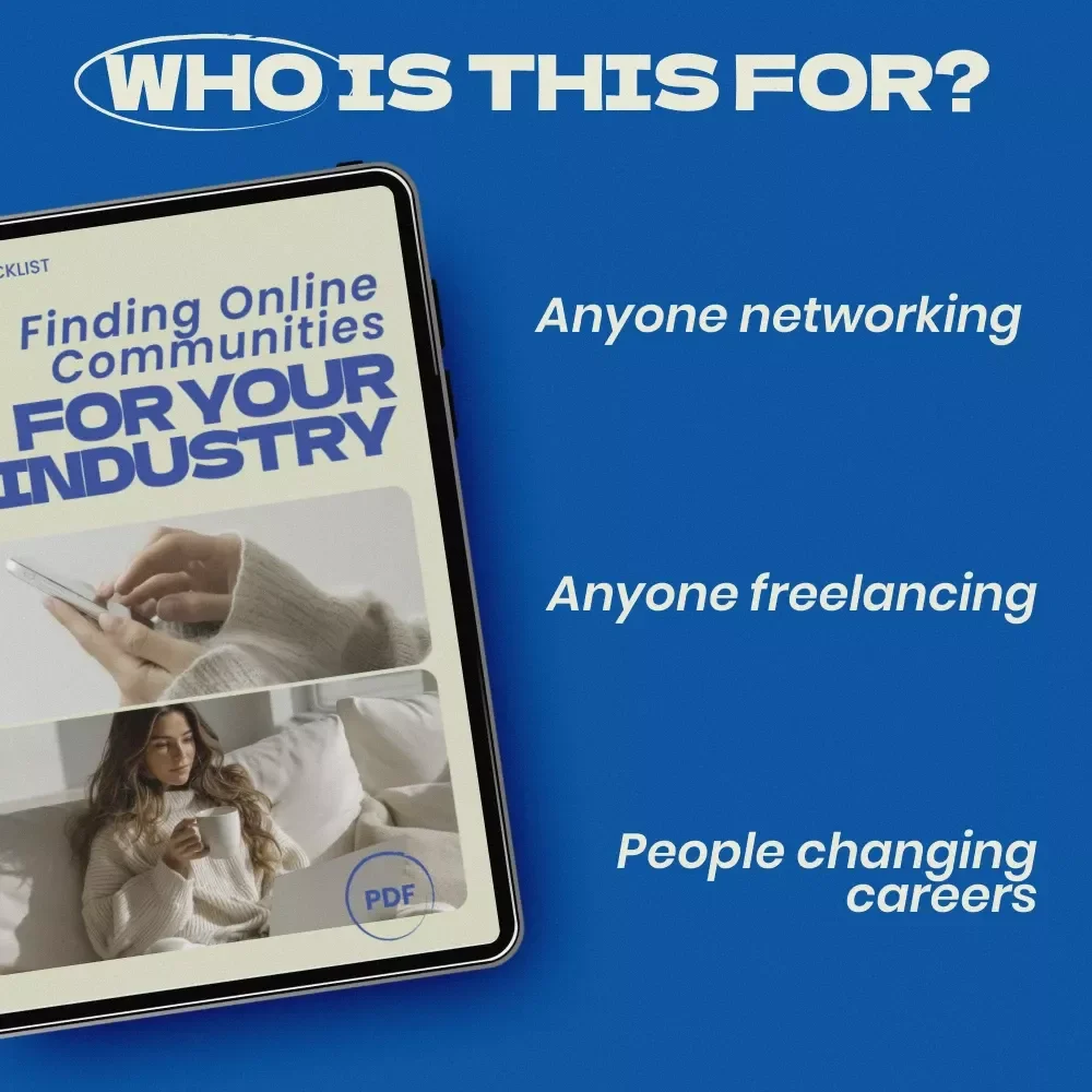 Finding Online Communities for Your Industry Checklist – How to Find Online Communities for Your Industry, Professional Networking Guide, Digital Download for Entrepreneurs, Creators & Professionals