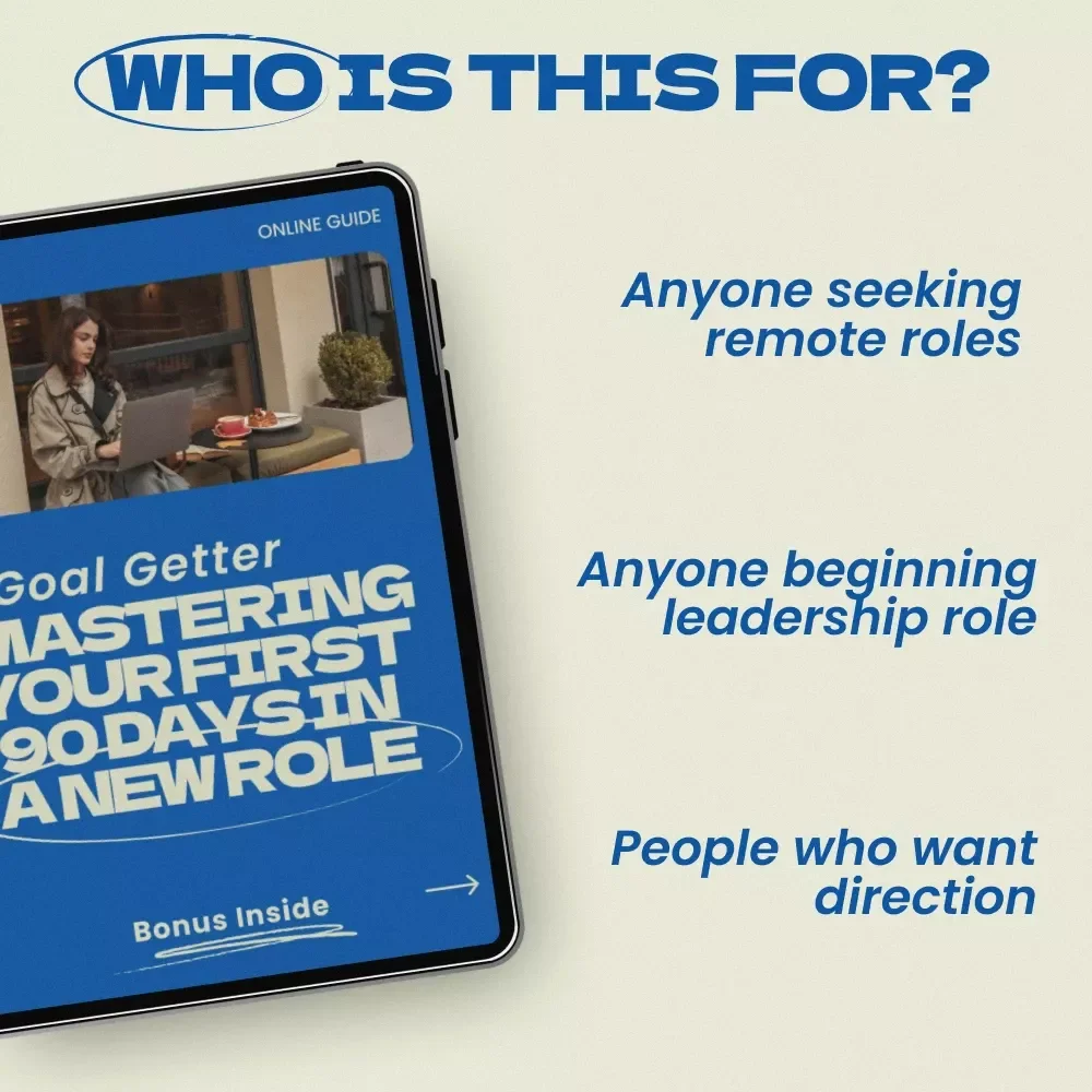 Goal Getter: Mastering Your First 90 Days in a New Role – Practical Career Success Guide on how to set goals in a new position, 90-Day Planning Workbook, New Job Strategy eBook, Professional Development Digital Download