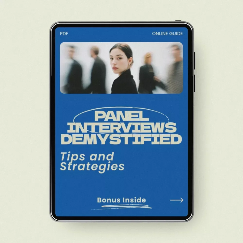 Panel Interviews Demystified: Tips and Strategies | How to Prepare for a Panel Interview Guide, Job Interview Prep eBook, Career Success Checklist