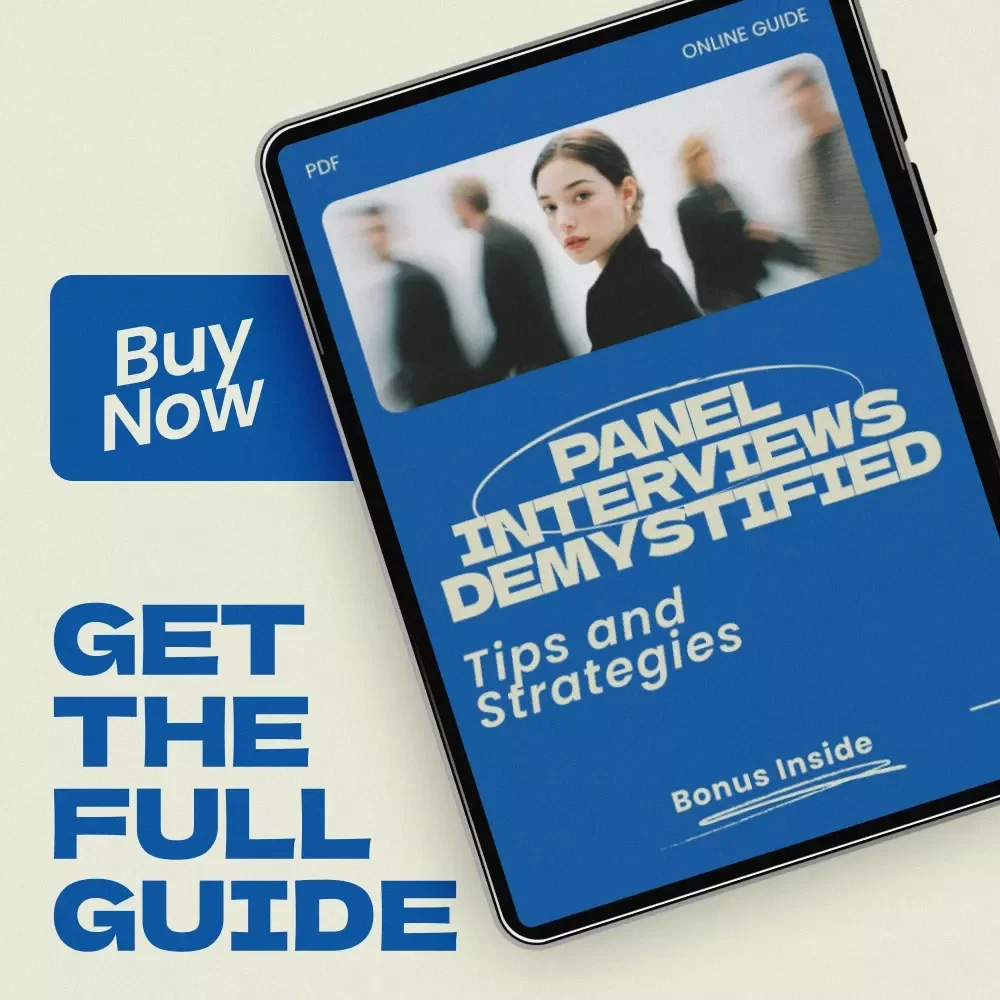Panel Interviews Demystified: Tips and Strategies | How to Prepare for a Panel Interview Guide, Job Interview Prep eBook, Career Success Checklist