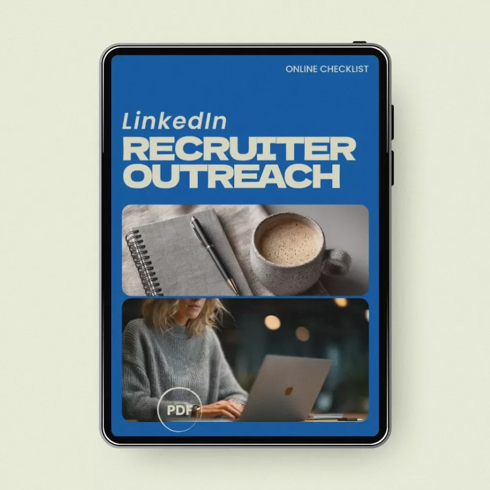 LinkedIn Recruiter Outreach Checklist – How to Reach Out to Recruiters on LinkedIn Guide, Job Search Networking Strategy, Career Growth Digital Download