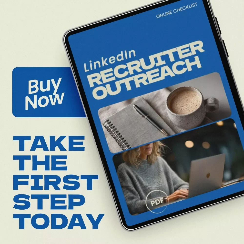 LinkedIn Recruiter Outreach Checklist – How to Reach Out to Recruiters on LinkedIn Guide, Job Search Networking Strategy, Career Growth Digital Download