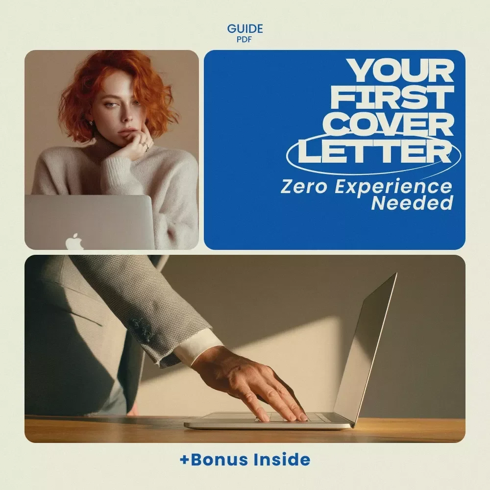 Your First Cover Letter, Zero Experience Needed – Beginner-Friendly Guide on how to write a cover letter with no experience | First Job Cover Letter Help | Entry-Level Job Application Digital Download