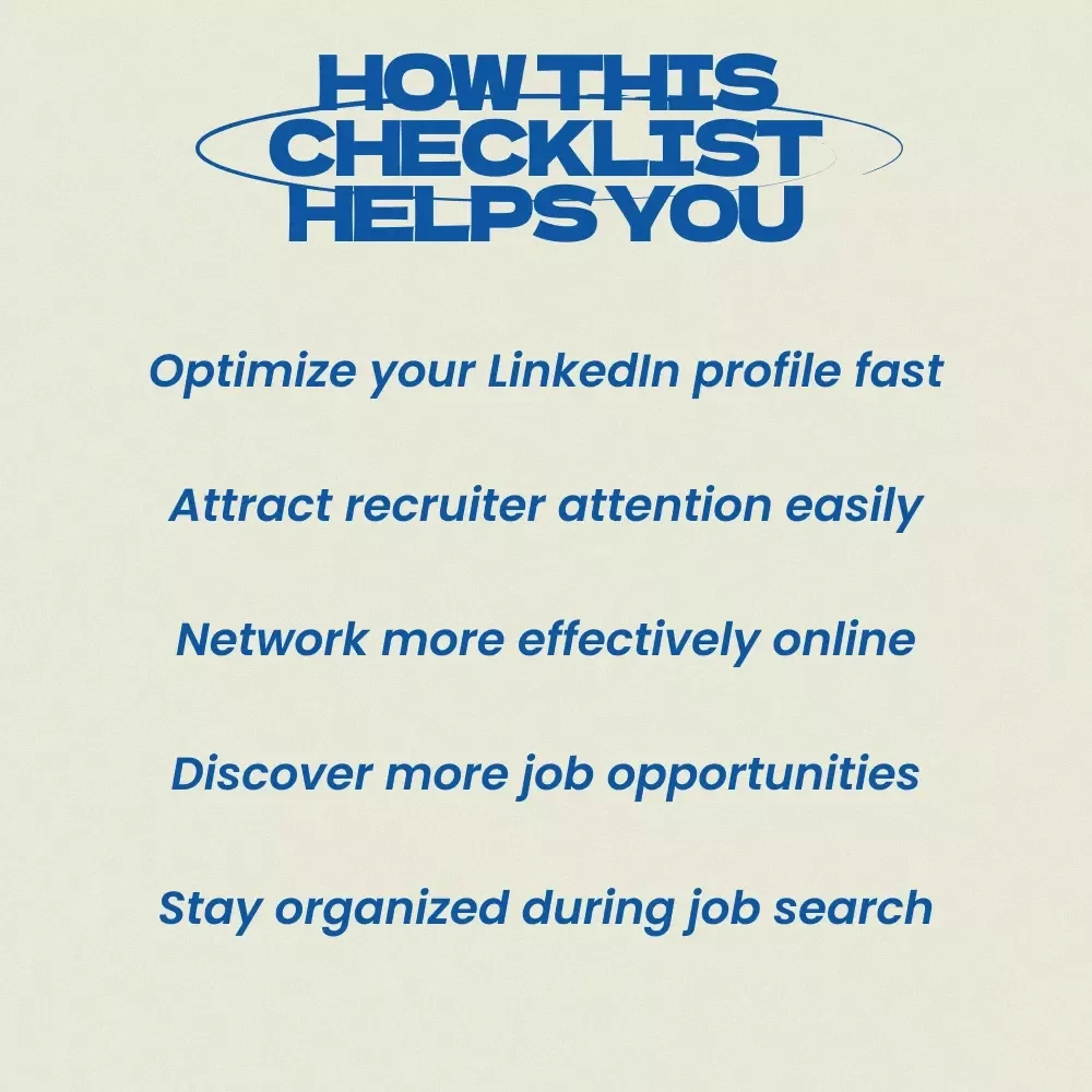 LinkedIn Job Hunt Checklist – How to Use LinkedIn to Find a New Job, LinkedIn Job Search Strategy, Career Change Planner, Recruiter Visibility Guide, Networking & Profile Optimization Digital Download