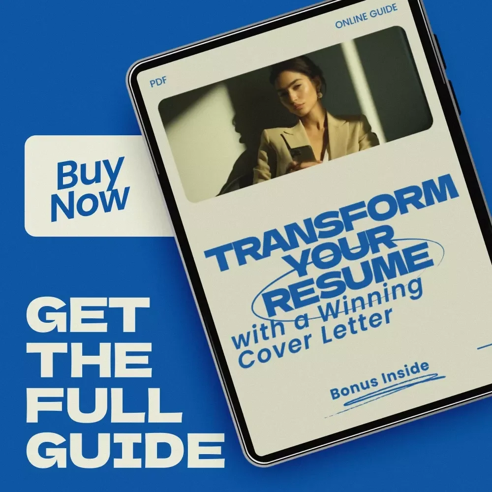 Transform Your Resume with a Winning Cover Letter – Career Pivot Guide | How to Write a Cover Letter for a Career Pivot | Resume Transition Strategy, Job Change Workbook, Digital Download