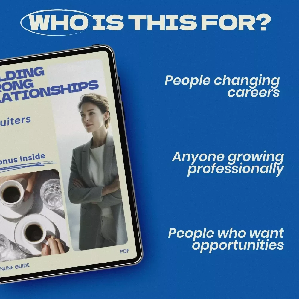 Building Strong Relationships with Recruiters: Guide on how to build relationships with recruiters, Career Networking eBook, Job Search Digital Download