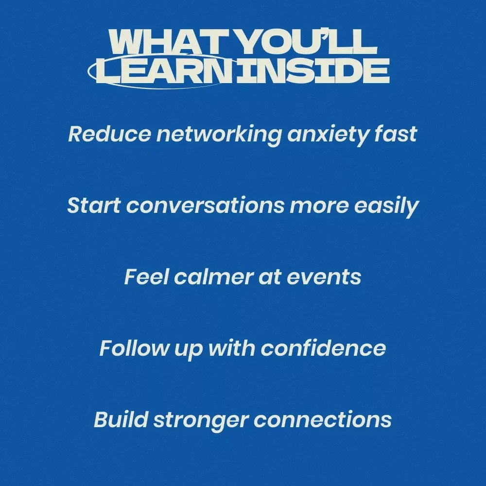 Networking Without Fear or Stress: A Guide on how to attend networking events without anxiety for Calm, Confident Connections