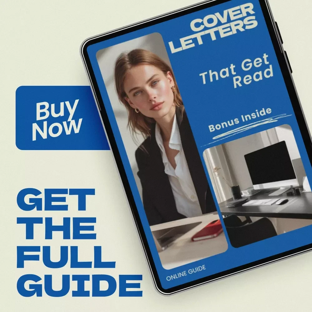 Cover Letters That Get Read – Guide on How to Write a Cover Letter That Gets Read, Job Application Cover Letter Writing Guide, Career Success Digital Download