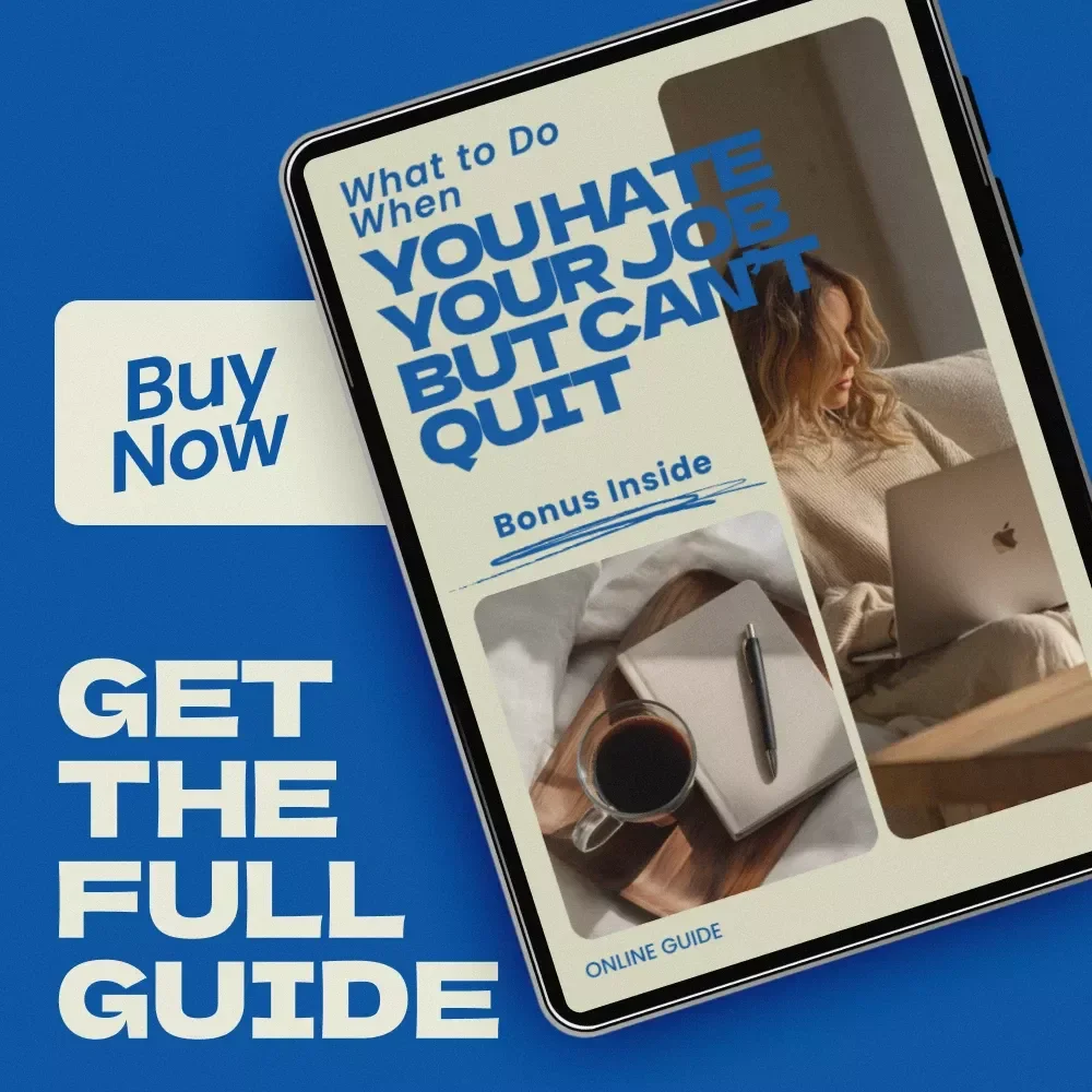 What to Do When You Hate Your Job but Can’t Quit – Practical Career Survival Guide, Burnout Recovery Workbook, Career Reset Strategy, AI Tools for Productivity & Side Projects | Digital Download