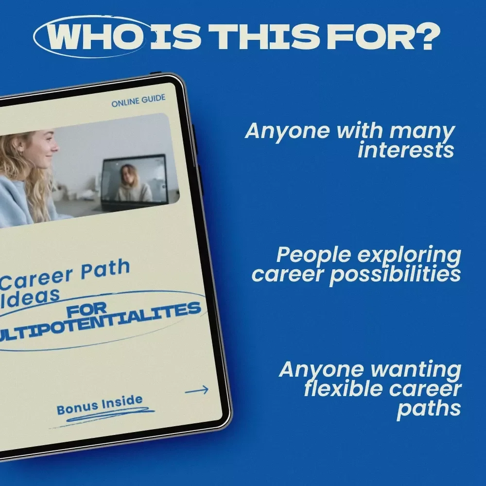 Career Path Ideas for Multipotentialites – Printable Checklist for Exploring Diverse Careers | Career Path Ideas for Multipotentialites Digital Download