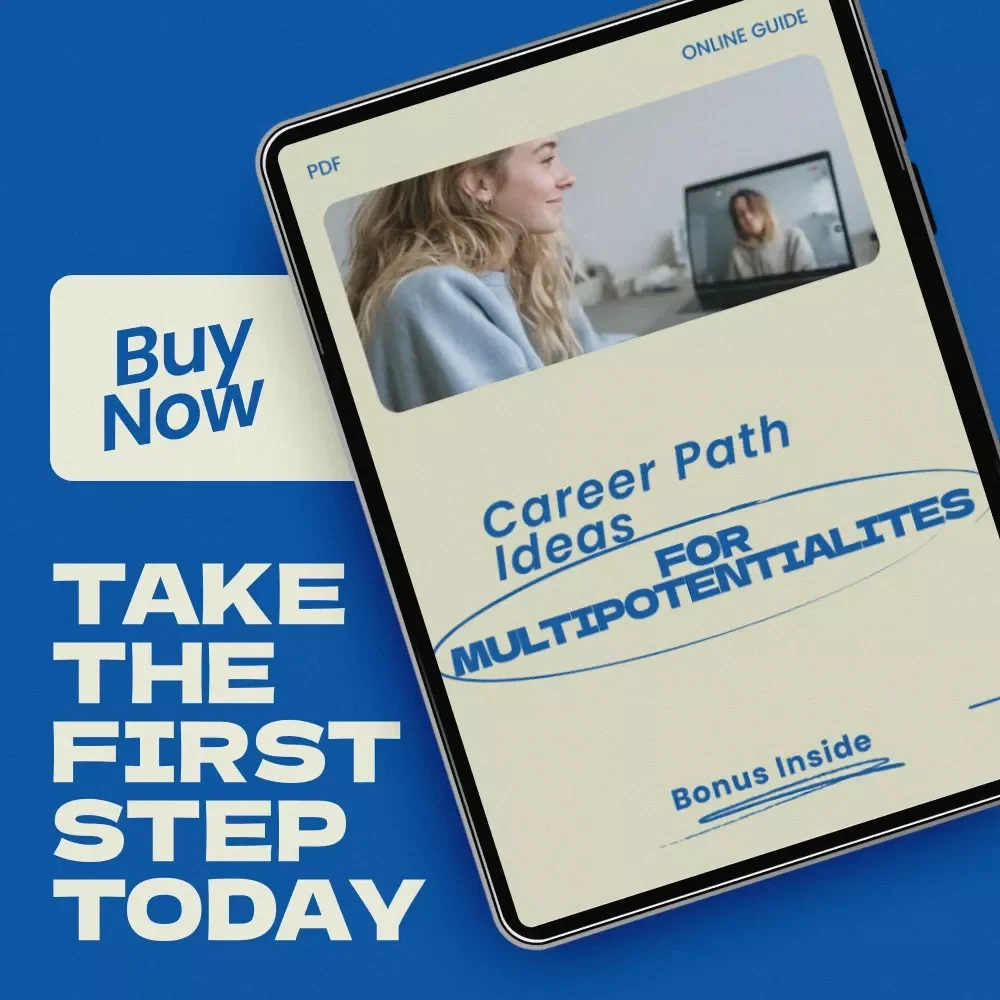 Career Path Ideas for Multipotentialites – Printable Checklist for Exploring Diverse Careers | Career Path Ideas for Multipotentialites Digital Download