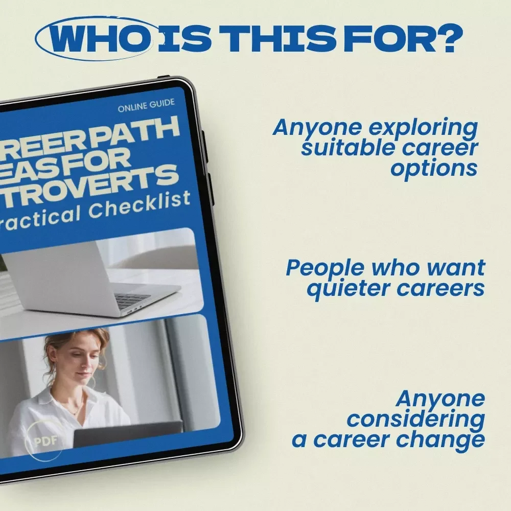 Career Path Ideas for Introverts: A Practical Checklist – Digital Download Guide with Career Path Ideas for Introverts, Quiet Career Planning Tool, Printable Career Exploration Checklist