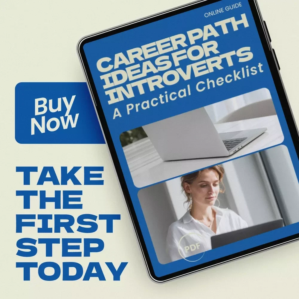 Career Path Ideas for Introverts: A Practical Checklist – Digital Download Guide with Career Path Ideas for Introverts, Quiet Career Planning Tool, Printable Career Exploration Checklist