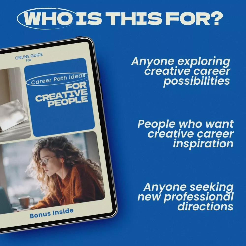 Career Path Ideas for Creative People – Printable Checklist of Career Path Ideas for Creative People, Creative Career Exploration Guide, Digital Download for Artists, Designers, Writers & Creative Thinkers