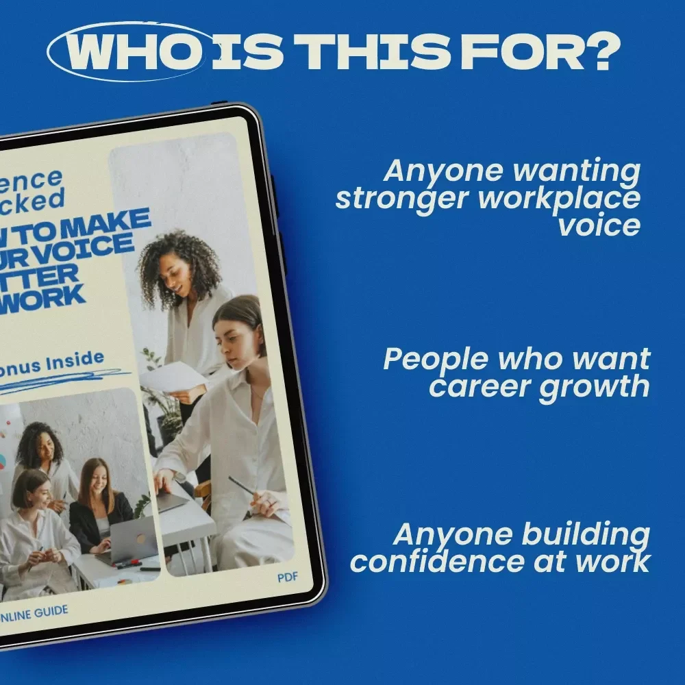 Influence Unlocked: How to Make Your Voice Matter at Work | Practical Guide on how to build influence at work, Career Growth eBook, Workplace Communication & Leadership Skills Digital Download
