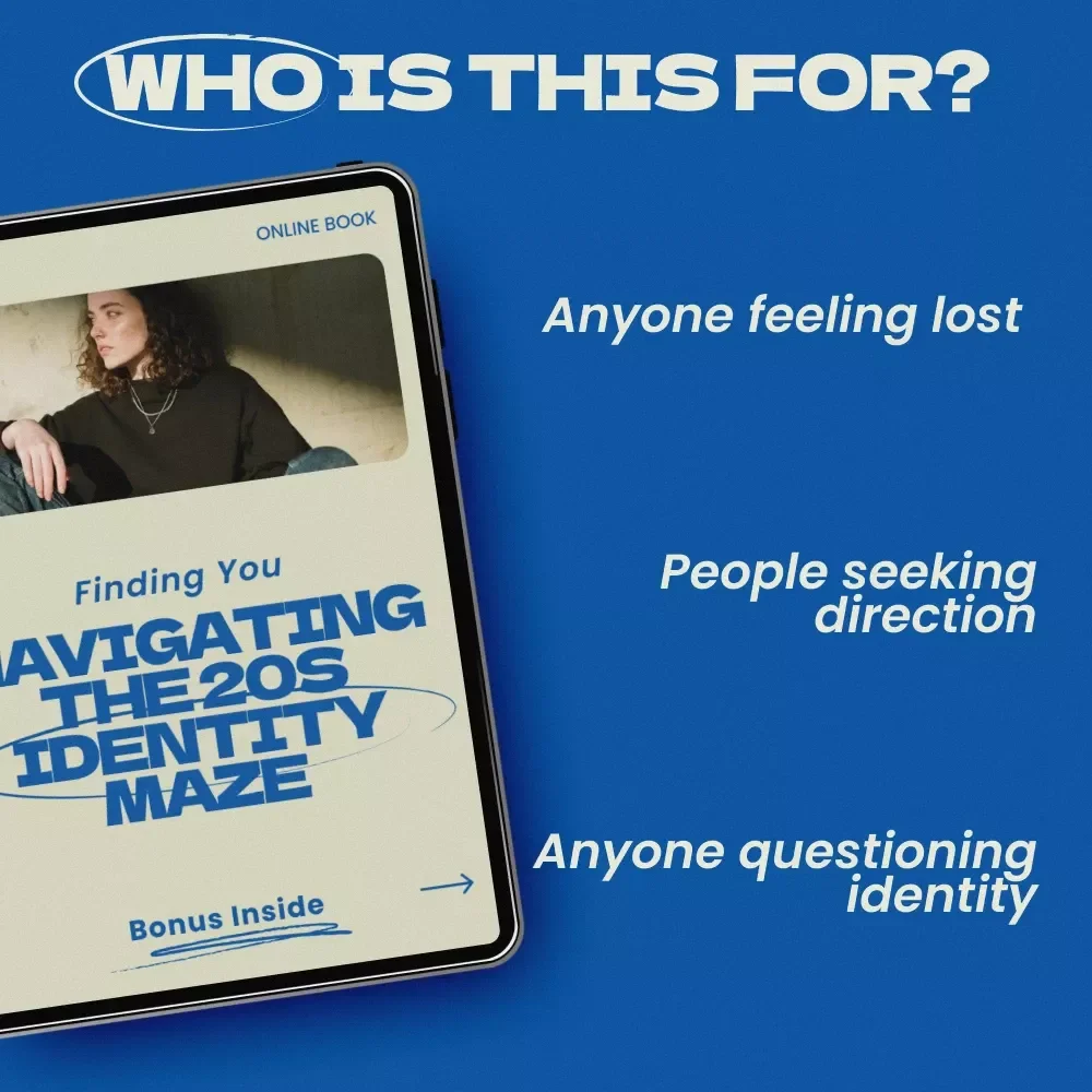 Finding You: Navigating the 20s Identity Maze — A Practical Guide to Overcoming the identity crisis in your 20s, Self-Discovery Workbook, Life Direction eBook, Personal Growth Digital Download