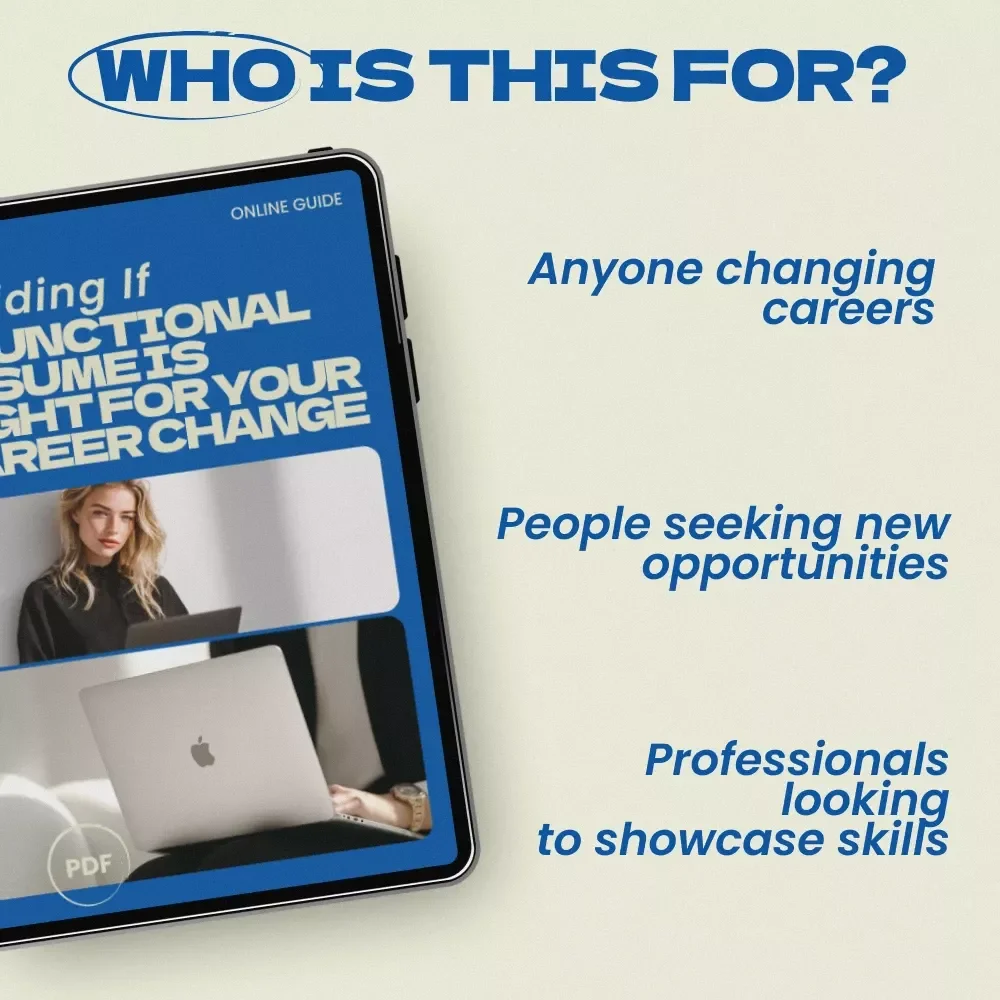 Deciding If a Functional Resume Is Right for Your Career Change – Career Change Checklist for Job Seekers