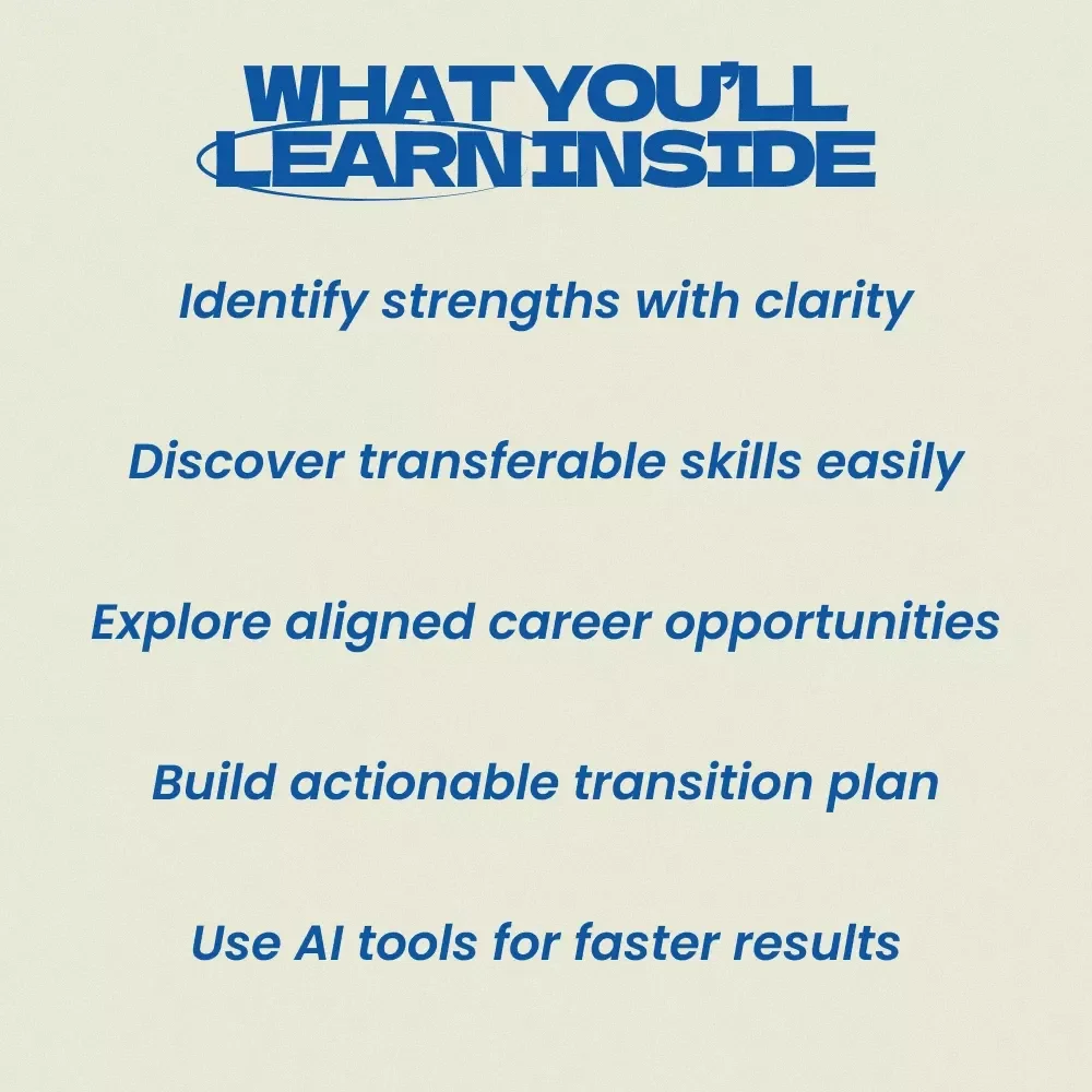 Mapping Your Talents to a Career You Actually Want | How to Match Your Skills to a New Career Guide, Career Change Workbook, Digital Download