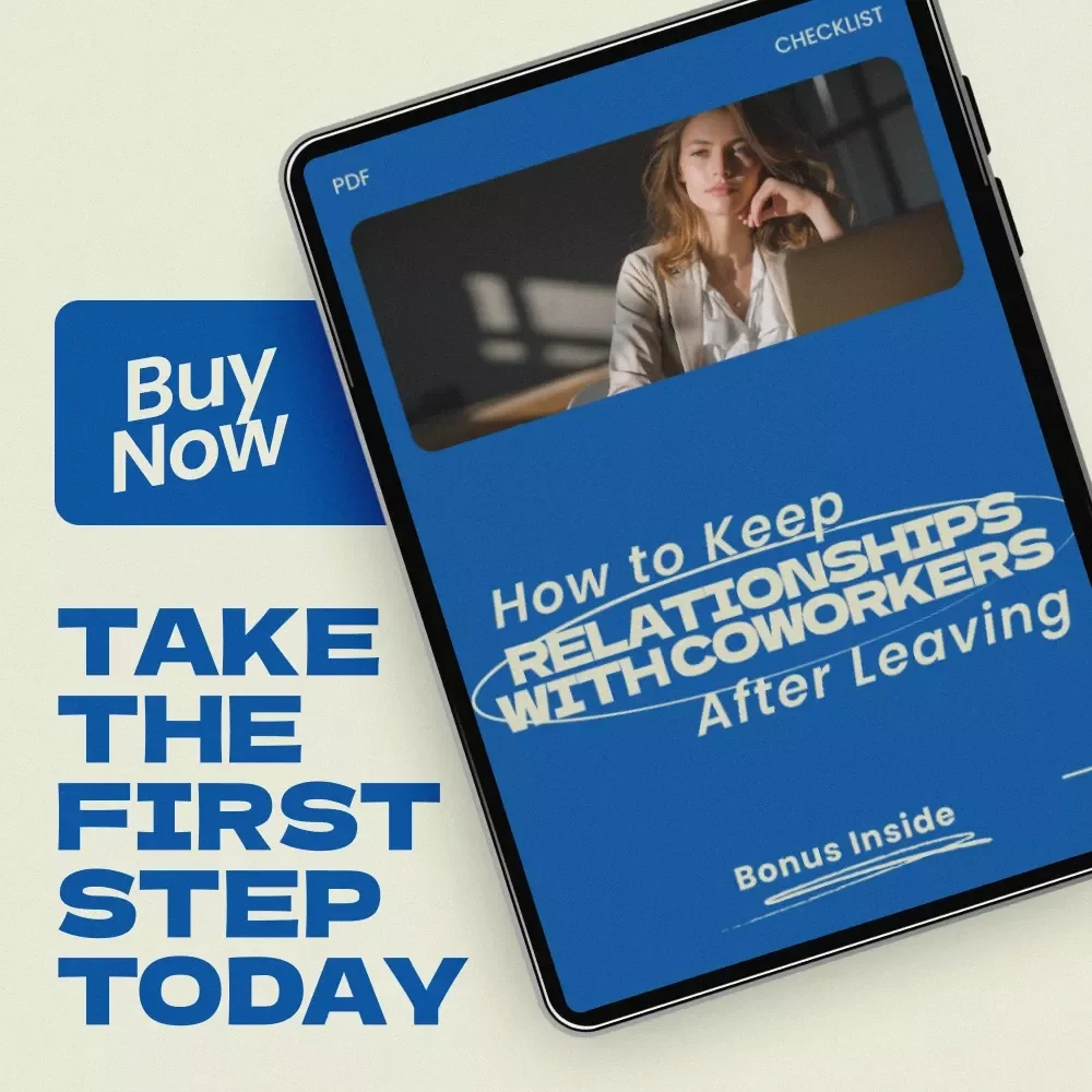 How to Keep Relationships with Coworkers After Leaving Checklist – Professional Networking Guide, Career Transition Toolkit, Workplace Relationship Tips, Digital Download