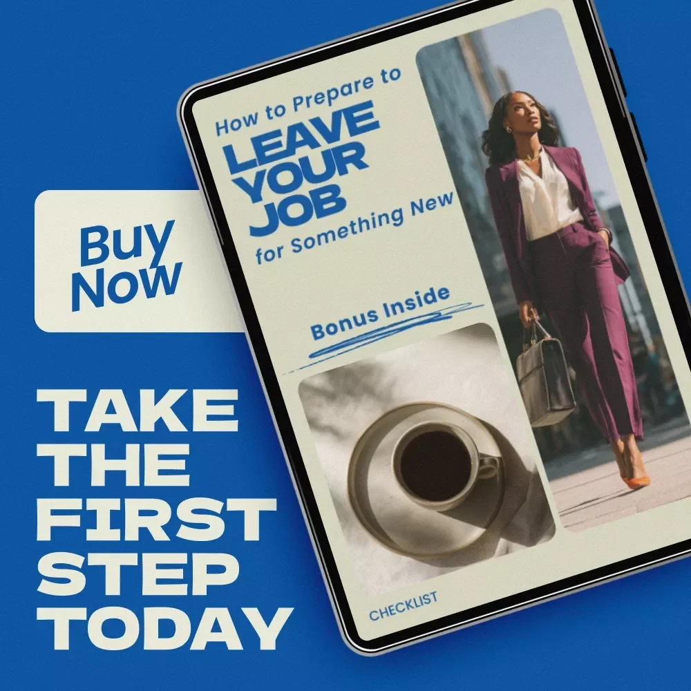 How to Prepare to Leave Your Job for Something New Checklist | Career Transition Planner, Quit Job Guide, Life Change Workbook, Digital Download
