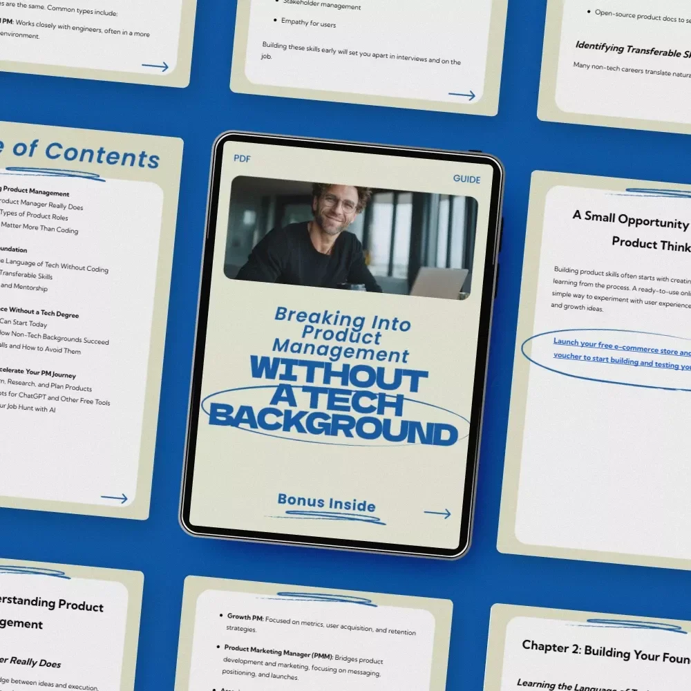 Breaking Into Product Management Without a Tech Background – A Complete Guide for Aspiring Product Managers