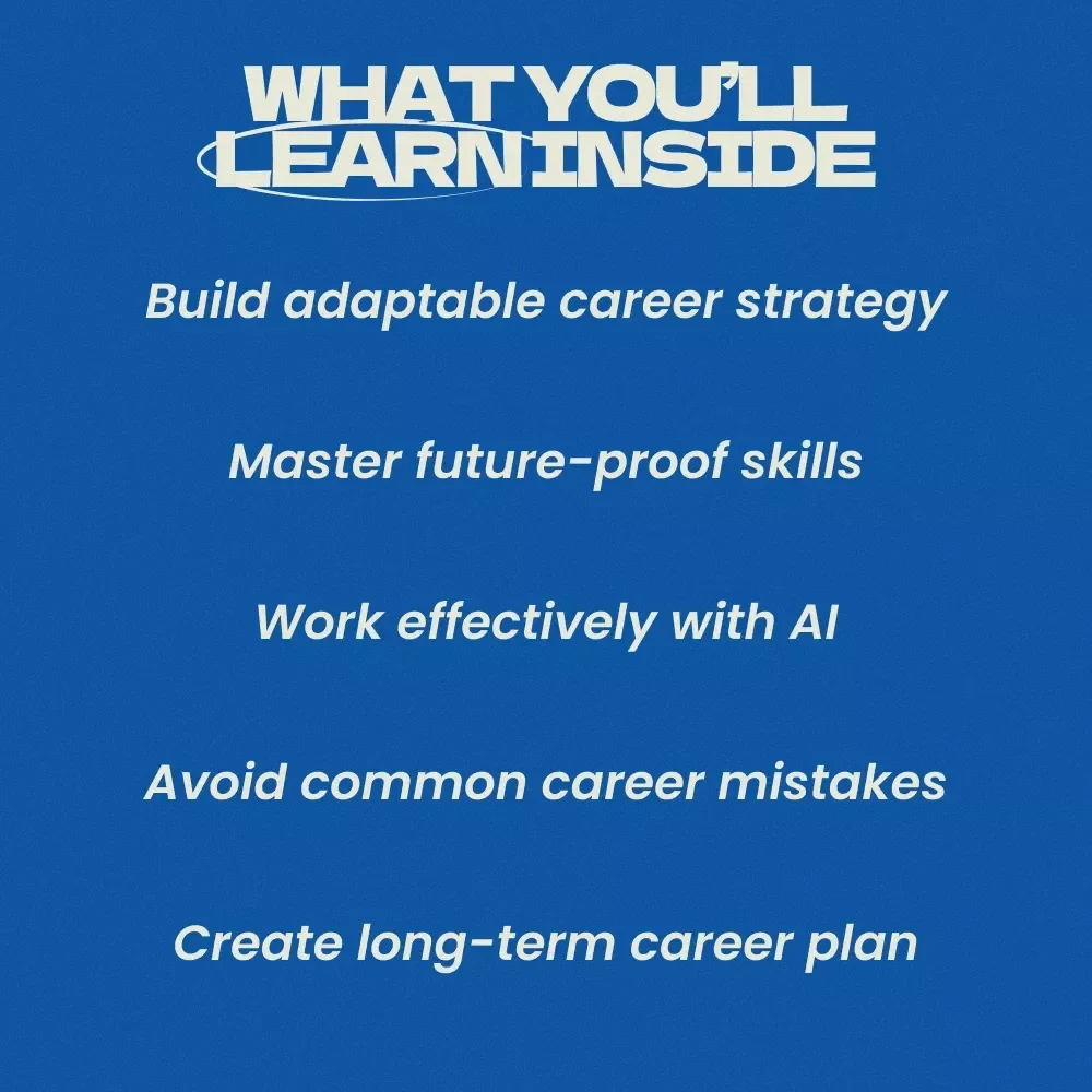 The Smart Professional’s Future-Proof Career Plan – eBook Guide on how to future proof your career long term | Career Strategy, AI Era Skills, Professional Development Digital Download