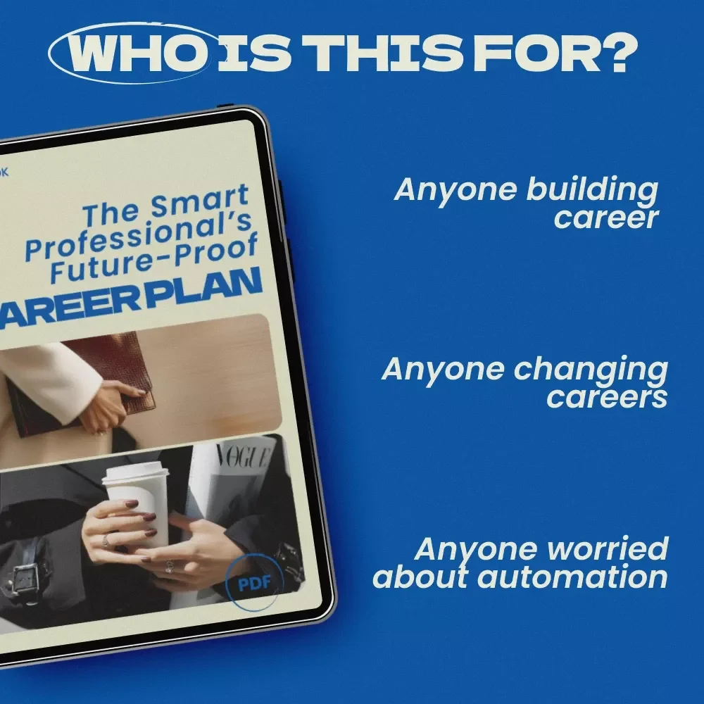 The Smart Professional’s Future-Proof Career Plan – eBook Guide on how to future proof your career long term | Career Strategy, AI Era Skills, Professional Development Digital Download