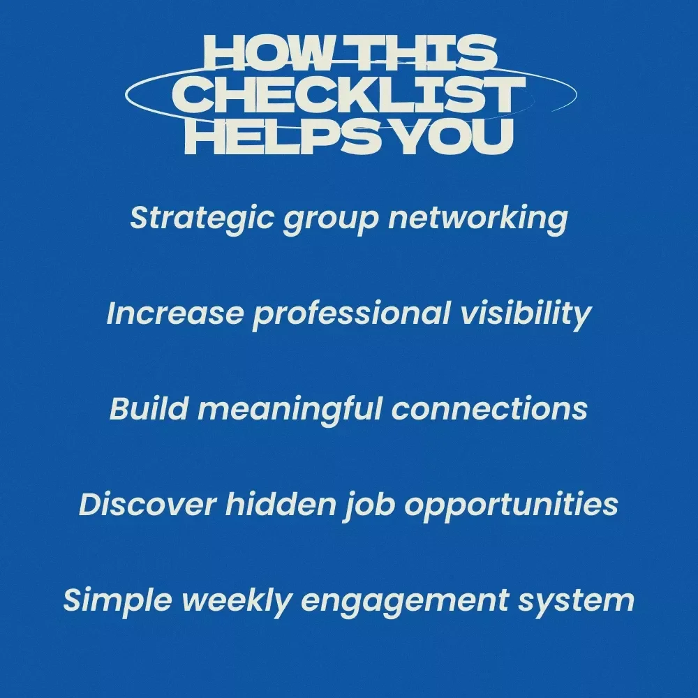LinkedIn Groups to Advance Your Career Checklist – How to Use LinkedIn Groups for Career Growth, Networking Strategy, Job Search Planner, Professional Development Digital Download
